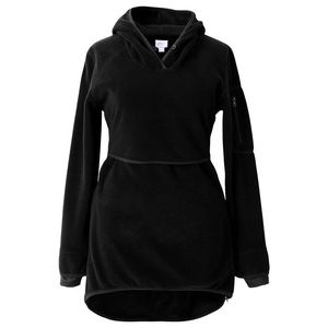 Black maternity and nursing fleece